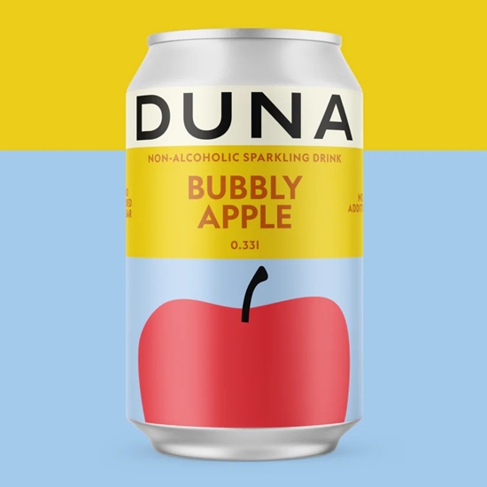 Picture of Bezalkoholisks dzirkstošs dzēriens DUNA Bubbly Apple, bundžā, 0.33l (DEP)