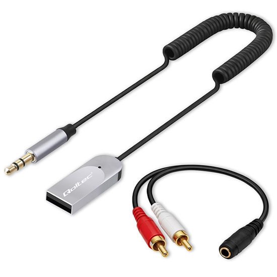 Picture of Bezvadu audio uztvērēja adapteris HiFi mājai un auto | Bluetooth 6.0 | 2 x RCA | 1 x AUX 3.5mm | USB