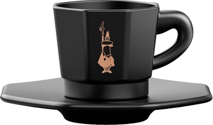 Изображение Bialetti Bialetti - Zestaw 4 filianek z podstawk - Czarny z miedzianym logo