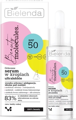 Picture of Bielenda Beauty Molecules.Ochronne Ultralekkie Serum w kroplach SPF50 - do kadego rodzaju cery 30ml