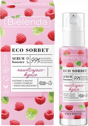 Picture of Bielenda BIELENDA Eco* Sorbet SERUM DO TWARZY nawilajco-kojce MALINA + KWAS HIALURONOWY