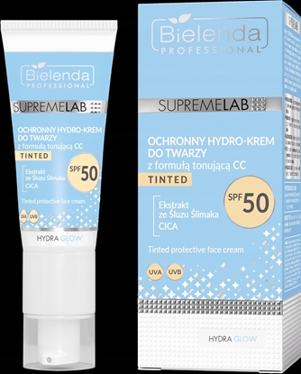Attēls no Bielenda BIELENDA PROFESSIONAL_Supremelab Hydra Glow ochronny hydro-krem do twarzy z formu tonujc CC SPF50 40ml