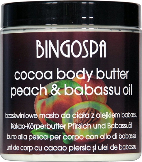 Picture of BingoSpa Brzoskwiniowe maso do ciaa z olejkiem babassu 250g