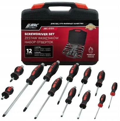 Attēls no Bituxx Zestaw wkrtaków do wbijania 12el. (magnetyczne, udarowe) w walizce