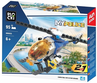 Picture of Blocki MyPolice Police Helicopter / KB0655 / Constructor with 95 parts / Age 6+