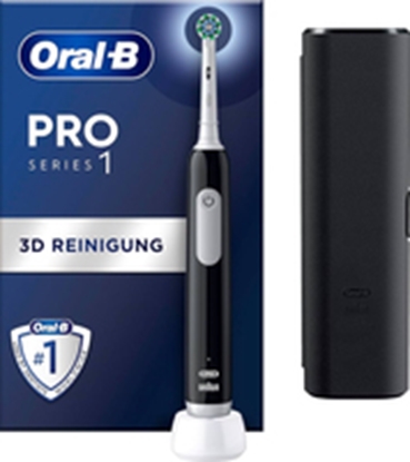 Picture of Braun Oral-B Pro 1 Cross Action  Electric Toothbrush (black  with travel case)