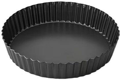 Attēls no Brunbeste Forma do pieczenia z wyjmowanym dnem blacha okrga czarna 26x5cm BRUNBESTE BB-7711