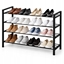 Picture of Brunbeste Metalowa póka na buty obuwie rega stojak organizer 5 poziomów czarna 65.5x70x26cm BRUNBESTE BB-3547