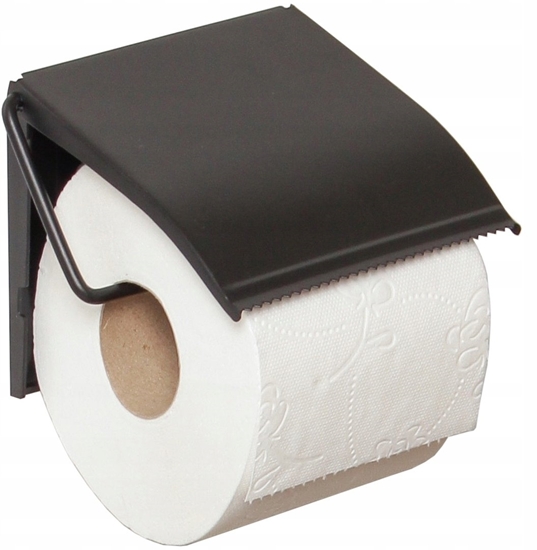 Picture of Brunbeste Uchwyt wieszak na papier toaletowy na cian cienny metalowy czarny mat BRUNBESTE BB-2786