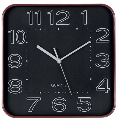 Attēls no Brunbeste Zegar cienny na cian do kuchni salonu kwadratowy czarny 30CM BRUNBESTE BB-1865