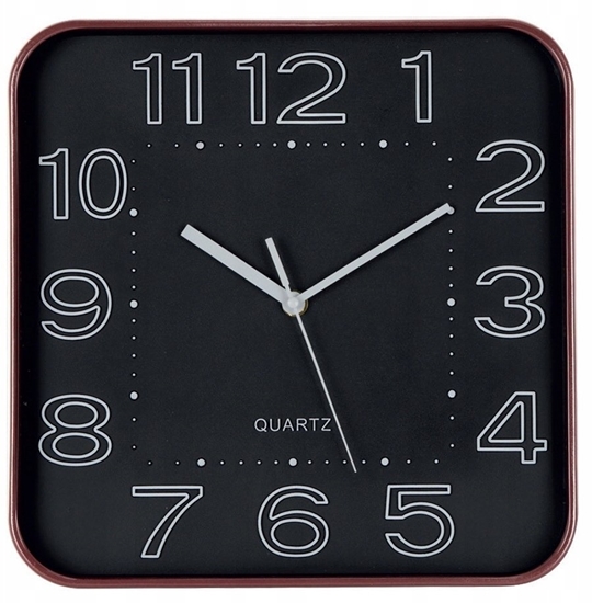 Picture of Brunbeste Zegar cienny na cian do kuchni salonu kwadratowy czarny 30CM BRUNBESTE BB-1865