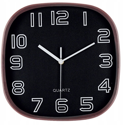 Attēls no Brunbeste Zegar cienny na cian do kuchni salonu kwarcowy czarny BRUNBESTE BB-1867