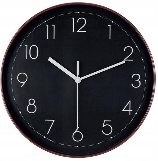Picture of Brunbeste Zegar cienny na cian do kuchni salonu okrgy czarny 30CM BRUNBESTE BB-1874