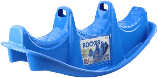Picture of Bujak Trzyosobowy Rocker Hipopotam Naklejki Niebieski