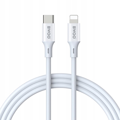 Изображение BWOO kabel USB-C - Lightning 2m 27W ABS + TPE biay