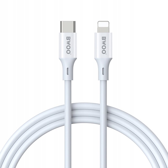 Изображение BWOO kabel USB-C - Lightning 2m 27W ABS + TPE biay