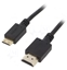Picture of Cable HDMI 2.0; HDMI plug, mini HDMI plug; PVC; 1.8m; 3D, 4K, ARC, UHD 2160p