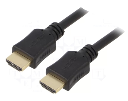 Attēls no Cable HDMI-HDMI 1.8M 3D, 4K, ARC, Dolby-True HD, DTS-HD, HDMI CEC, UHD 2160p, High Speed + Ethernet