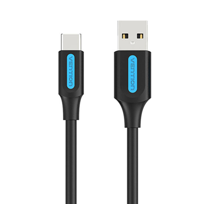 Attēls no CABLE USB2.0 TO USB-C/1.5M BLACK COKBG VENTION
