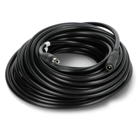 Изображение Cable; DC 5,5/2,1 plug,DC 5,5/2,1 socket; 0.5mm2; black; 10m