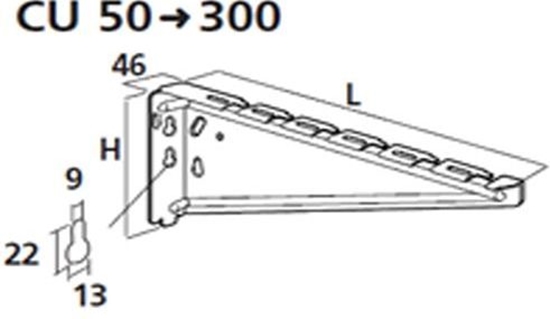 Picture of Cablofil Wspornik CU150 ER.124X207 (CM557420)
