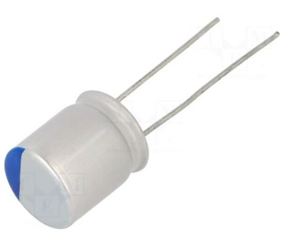 Изображение Capacitor: polymer; 680uF; 4VDC; ESR: 16m?; THT; ±20%; -55÷105°C