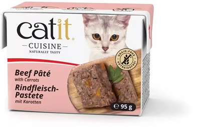 Изображение Catit Cuisine Beef Pate, pasztet, dla kota, woowina i marchewka, 95g