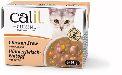 Изображение Catit Cuisine Chicken Stew, potrawka, dla kota, kurczak i dynia, 95g