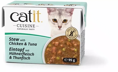 Изображение Catit Cuisine Chicken&Tuna Stew, potrawka, dla kota, kurczak i tuczyk, 95g