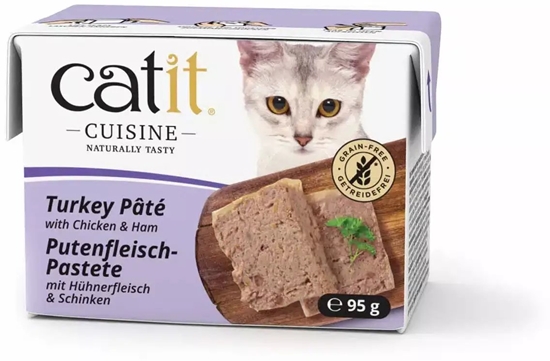 Изображение Catit Cuisine Turkey Pate, pasztet, dla kota, indyk i kurczak, 95g