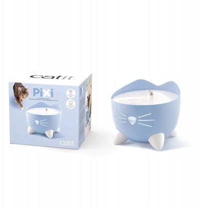 Изображение Catit Pixi Fountain Combo, zestaw poido Pixi 2,5l + miska, jasnoniebieski