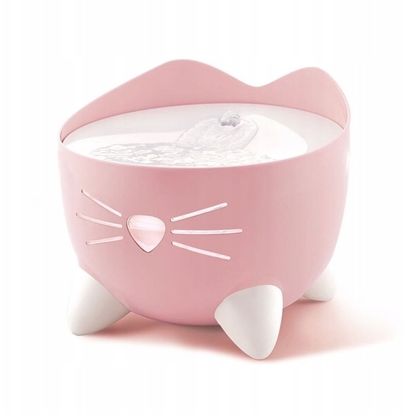 Изображение Catit Pixi Fountain Combo, zestaw poido Pixi 2,5l + miska, jasnoróowy