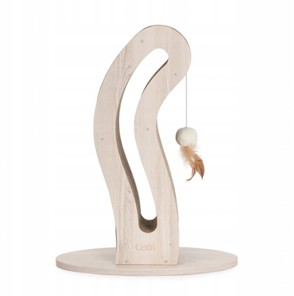 Изображение Catit Pixi Scratcher Cat Tail, drapak, dla kota, kartonowy, 45 × 23,5 × 58,5 cm, w ksztacie kociego ogona