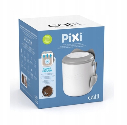 Attēls no Catit Pixi, pojemnik próniowy na pokarm, dla kota, 9,6l / 5,5 kg, 26 x 24.5 x 30.7 cm z opatk