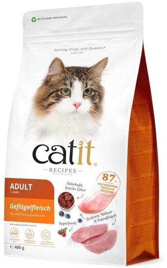 Изображение Catit Recipes Adult Poultry, karma sucha, dla kotów dorosych, drób, 400g
