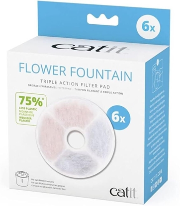 Изображение Catit Triple Action, filtr do fontann Catit - 43742, 43725, 43747, 50023, 50053,55600, 6szt/OPAK