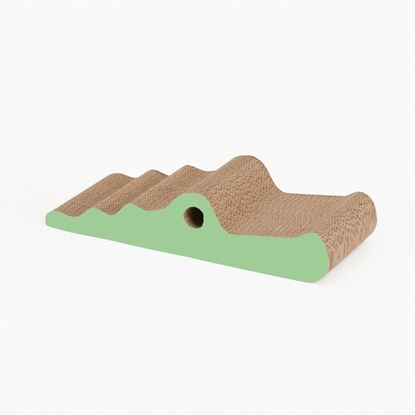 Изображение Catit Zoo Scratcher Krokodyl, drapak, dla kota, kartonowy, 44 x 18,5 x 9,5 cm