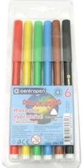 Picture of Centropen Flamaster 6szt. Colour World (7550/06/TP-6)