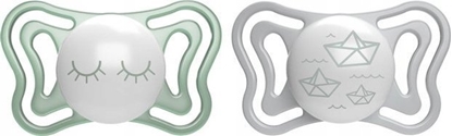Attēls no Chicco CHICCO_Physio Light smoczek silikonowy 16-36M Lumi 2szt.