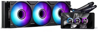 Изображение Chodzenie wodne Phanteks Glacier One 360M25 LCD chodzenie wodne AiO 6-calowy wywietlacz - 360mm czarny