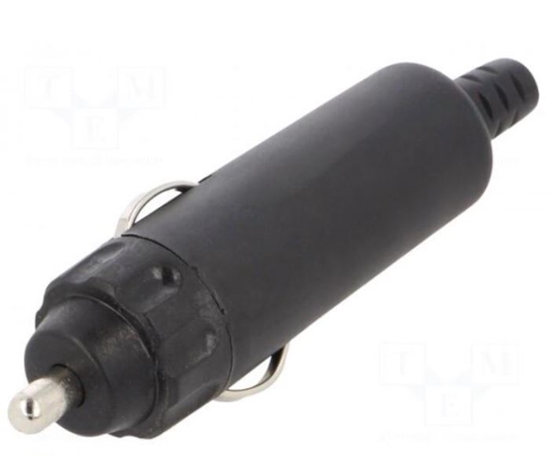 Picture of Cigarešu aizdedzinātāja spraudnis | Inom: 20A | Sup.volt: 12VDC | 12V/20A | melns