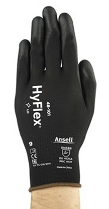 Picture of Safety gloves Ansell HyFlex® 48-101, size 8.Retail pack