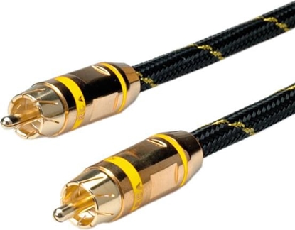 Attēls no Cinch Cable, simplex M/M, yellow, 2.5m, Roline
