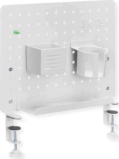 Picture of Clamp Mount Pegboard, white, Value