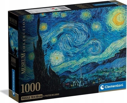 Attēls no Clementoni Puzzle Compact Museum Van Gogh: The Starry Night 1000 elementów (37065)