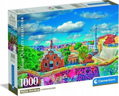 Attēls no Clementoni Puzzle Compact Park Guell 1000 elementów (39954)