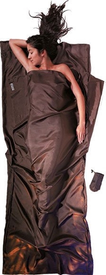 Picture of Cocoon Wkadka do piwora Cocoon TravelSheet Silk, muddy elephant