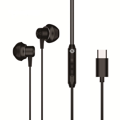 Attēls no Conceptronic Headset Ohrhörer USB-C/Mikro/Ergono./+ 1.20m sw