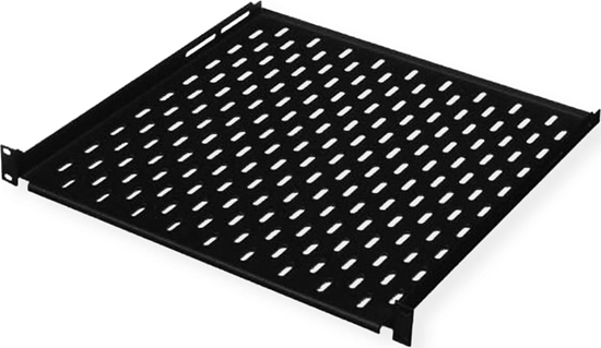 Изображение Conteg 19"-Geräteträger schwarz 1 HE, 435 x 150 mm, max. 15kg