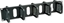 Picture of Conteg 19"-Kabelführung 2 HE mit 2 x 5 Kabelösen 80 x 80 mm